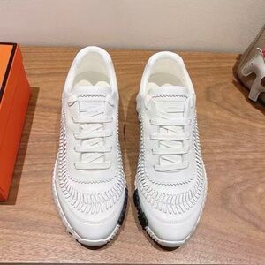 Hermes White Women's Sneakers
